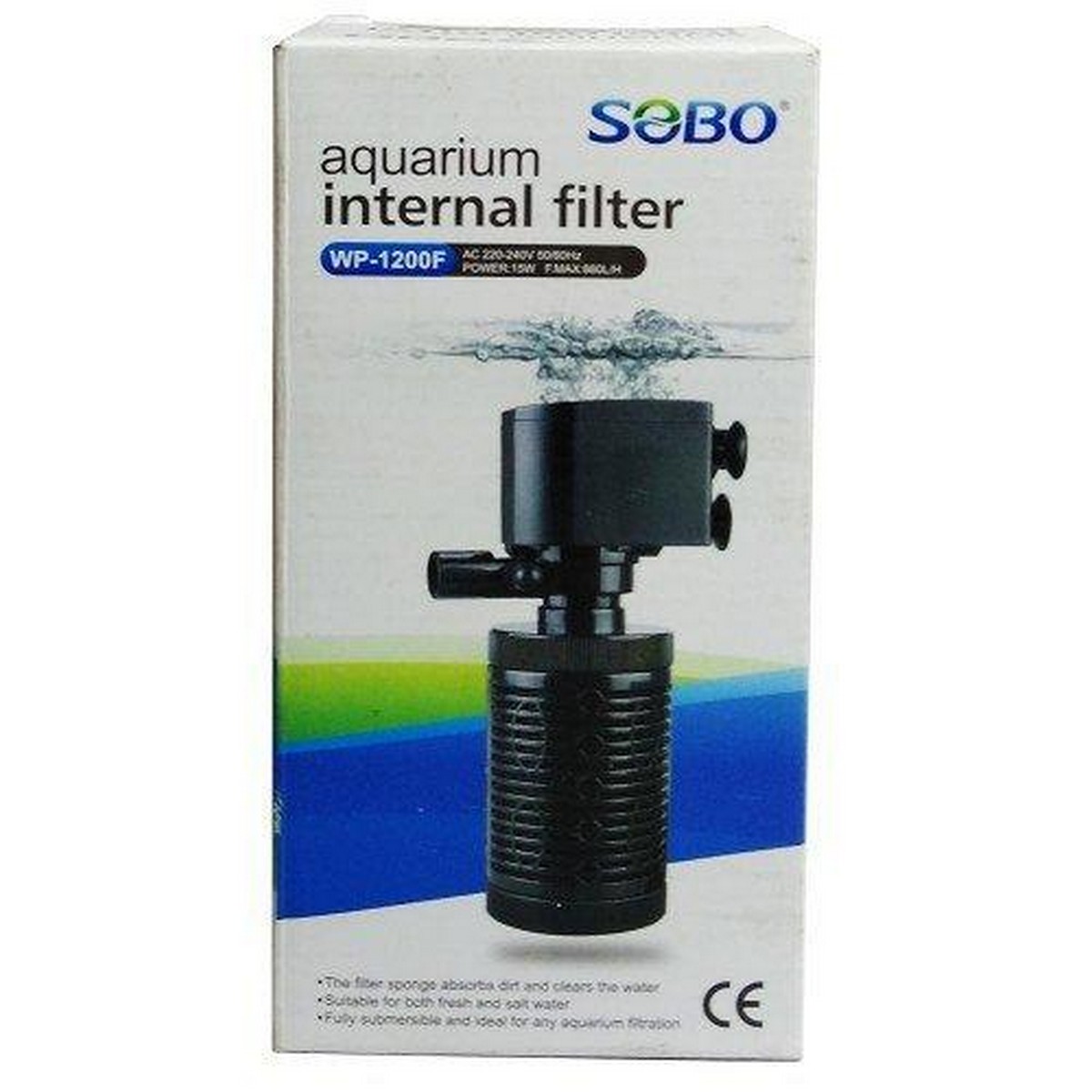 SOBO 15 Watt Fish Aquarium Internal Filter Pump WP1000F Kohinoor
