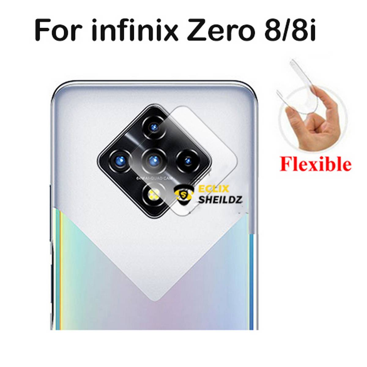 infinix zero 8i back camera glass