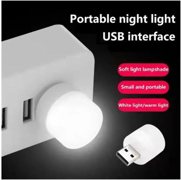 USB Mini LED Bulb, Night Bulb, LED Light, Night Light | Universal for Laptops, Power banks, Mobile Chargers & Other USB supported ports