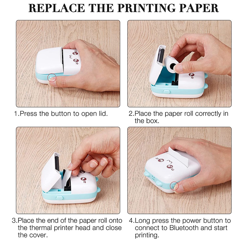 Pocket Printer, Thermal Photo Printer 