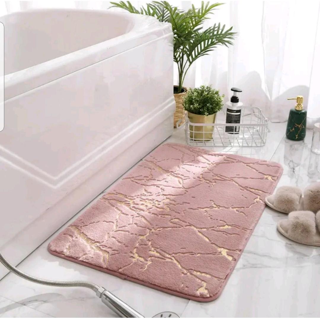 Memory Foam Bath Mat Cobblestone Bathroom Rugs Super Water Absorbent Bath Mats for Bathroom Machine Washable Bath Rugs 40X60CM