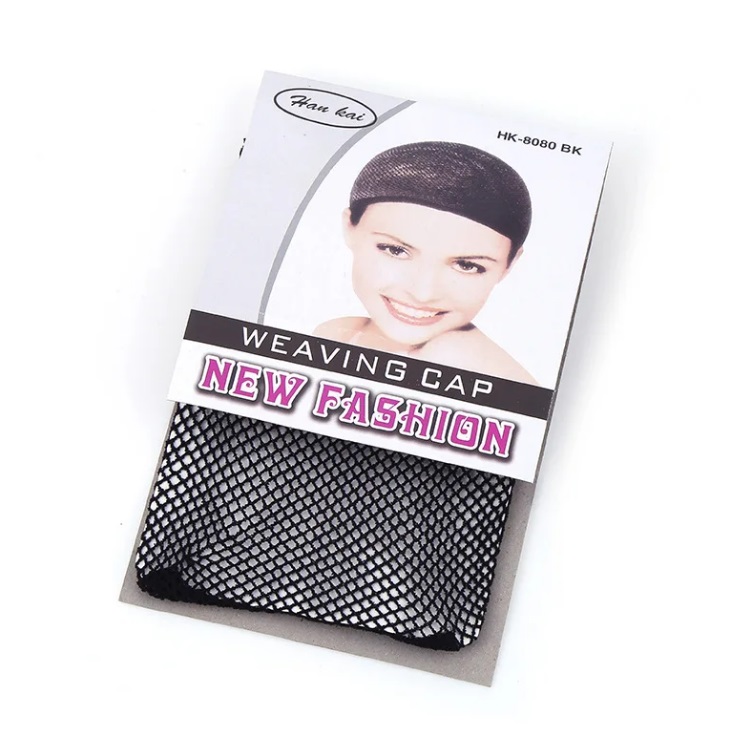 Weaving Net Cap Mesh Hair Cover - Black