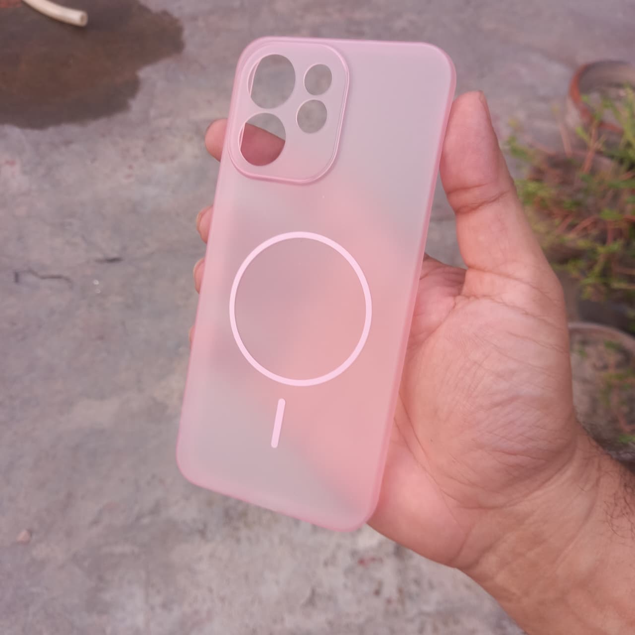 Air Skin, Ultra Thin Paper Matte Back Cover (0.3 mm ) Compatible with Reno 15F Soft TPU Cover