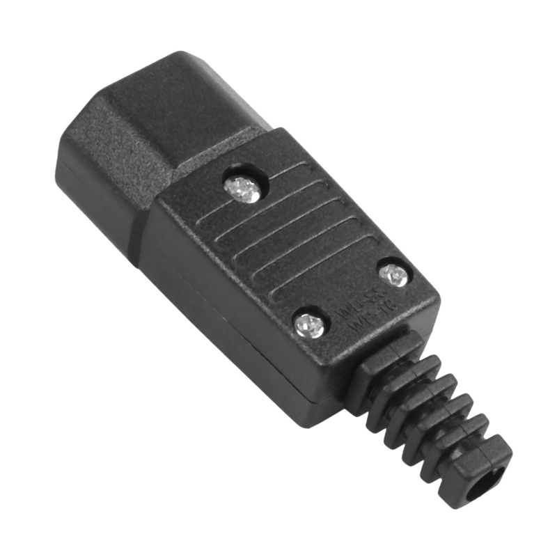10X Black IEC-320 C14 Male Plug AC Inlet Socket Connector 250V 10A ...