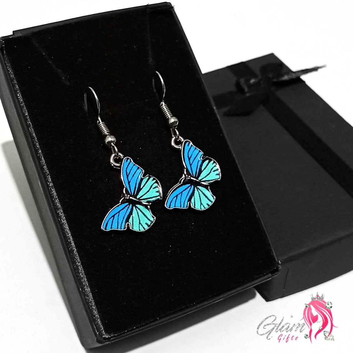Cute Butterfly Earrings Female Long Earrings with FREE GIFT BOX