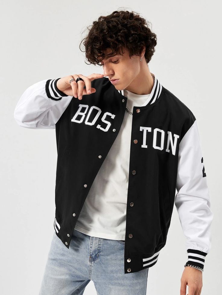 Stylish Boston Varsity Jacket For Women: Your Winning Look, Every Day!