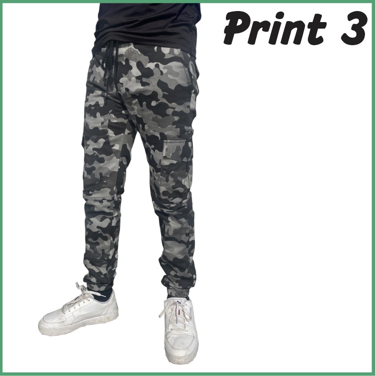 Men's Camo Cargo Pants Lightweight Wild Army Military Outdoor Trousers with 6 Pockets / Camo Pants Cotton Casual Work Hiking Pants with 6 Pockets
