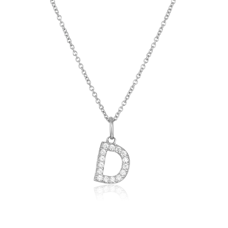 Silver Stainless Steel Alphabet Necklace/Locket/Pendants for Girls & Women with Chain - A to Z Your Name Alphabets