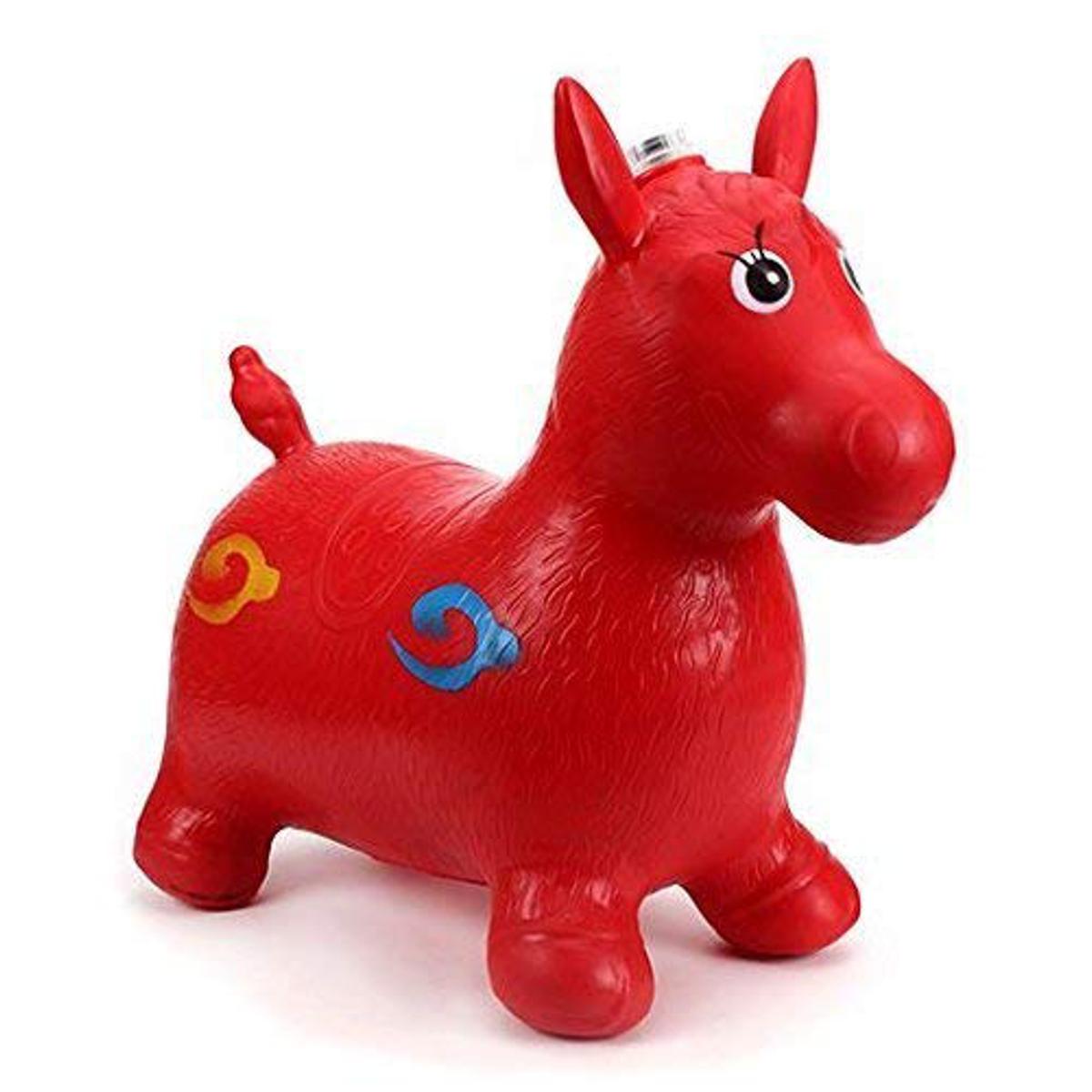 Palla Salterina Gonfiabile Cavallo Marrone Per Bambini - Giocattolo Outdoor Con Pompa Inclusa PA1604