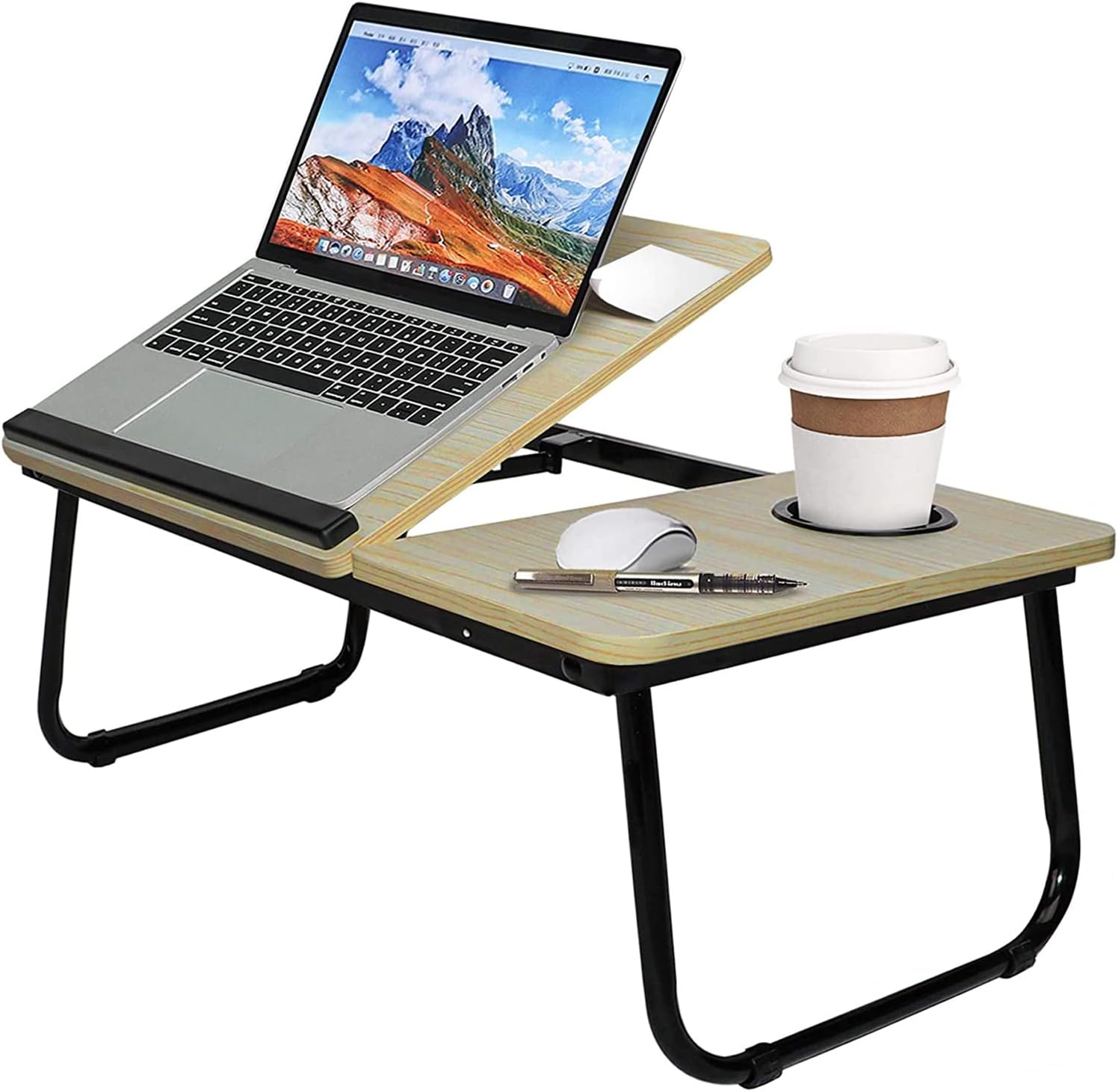 Foldable Laptop Stand Desk Table Tray Bed Study Portable Adjustable