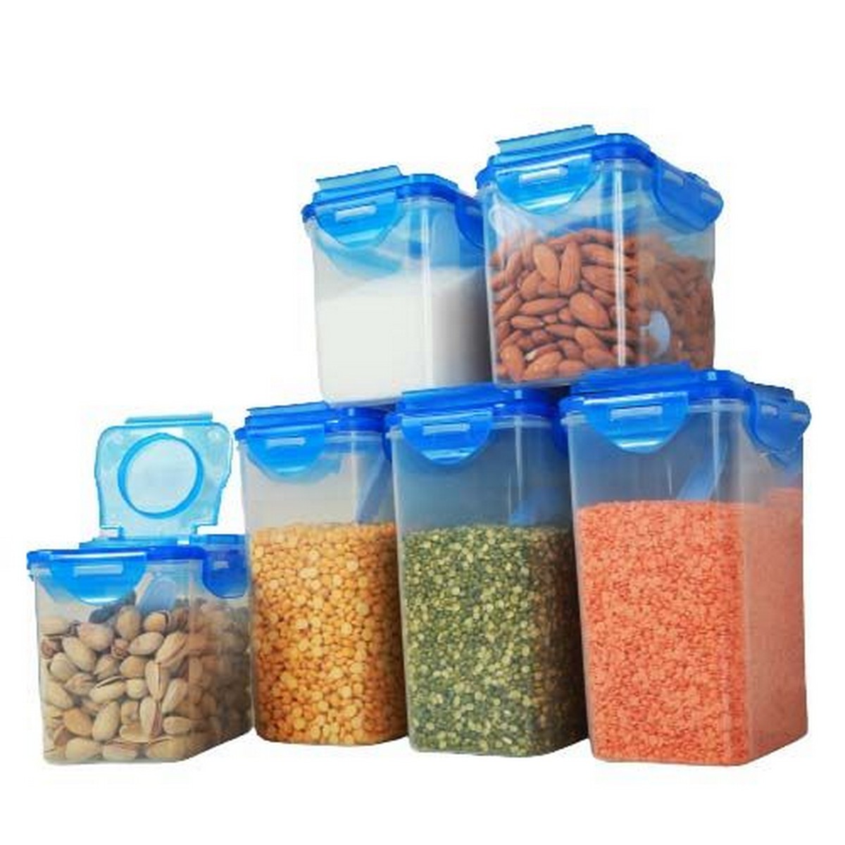 Storage Box Food Container With Seal 6 Pieces Set 100 premium quality