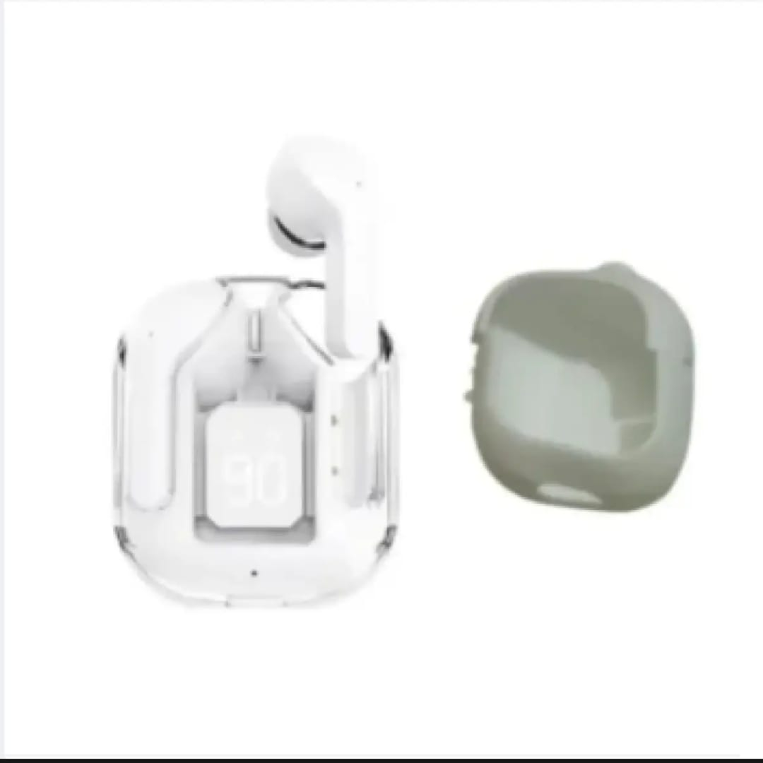 Air 31 TWS Wireless Earbuds – Original Transparent Crystal Design – Bluetooth 5.3 Hi-Fi Sound, Smart Touch Control Gaming Buds with Mic – Latest Edition for All Android & Smartphones