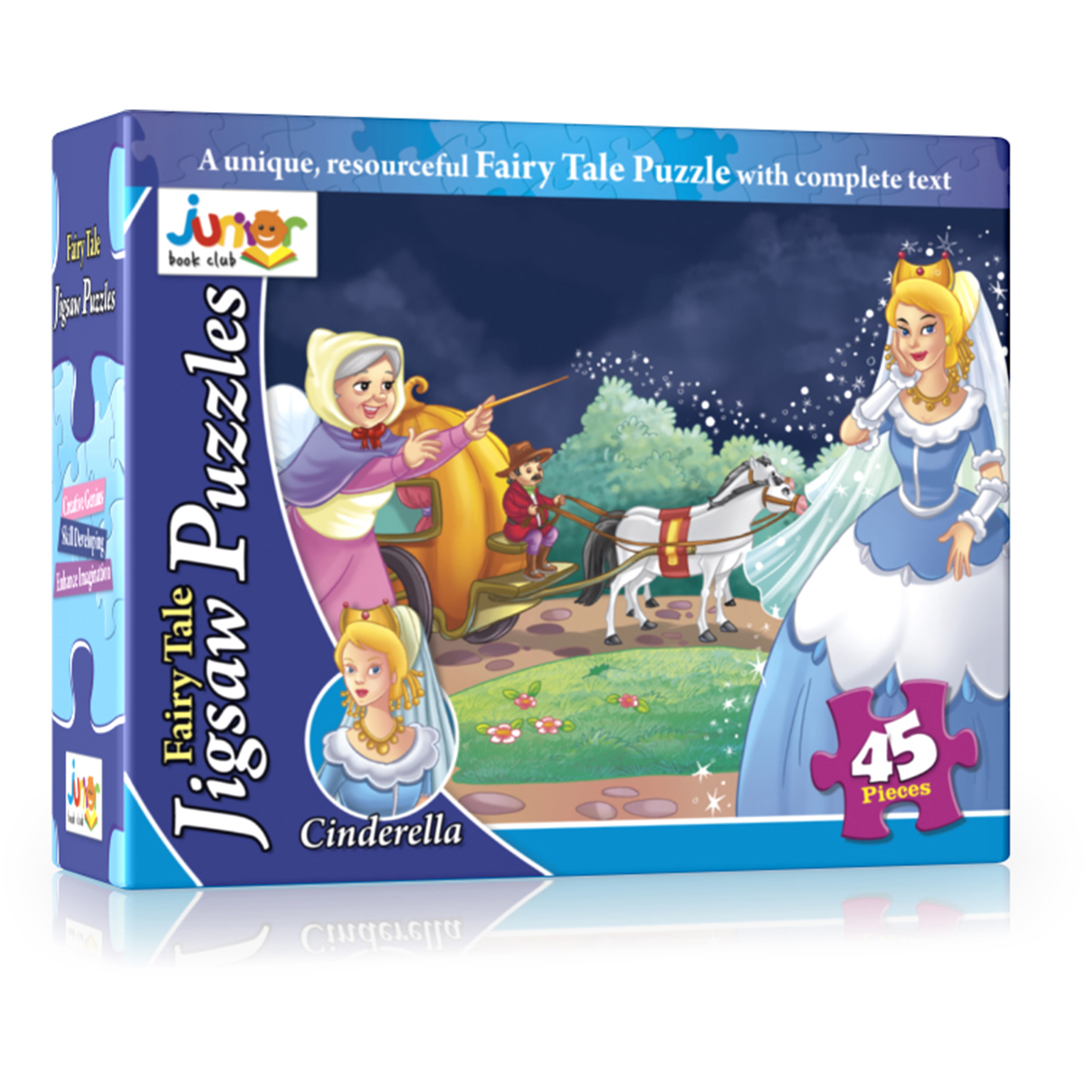 CINDERELLA Fairy Tale Jigsaw Puzzle Box Card Puzzle