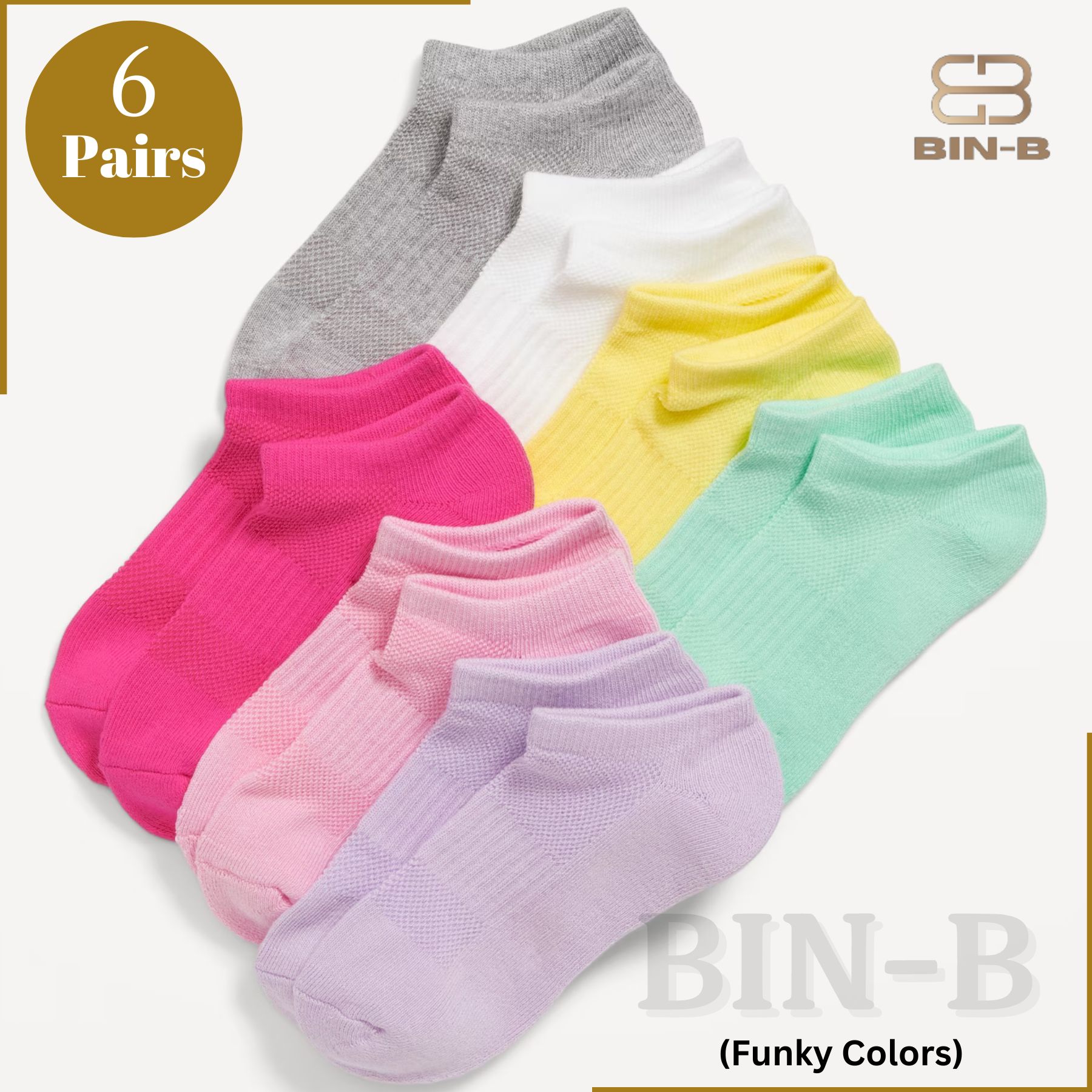 Pack Of 4 Pairs  Ankle Socks For Men Women - Random colors
