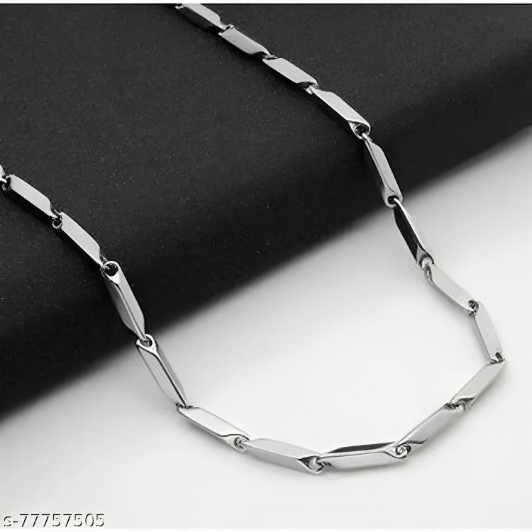 New Style Silver Delicate Chain Necklace for Men and Women Chawal Chain Girls and Boys