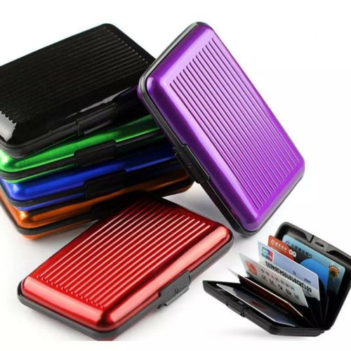 New Hot Sale Aluma Wallet Multi Pockets Aluminum Purse Cards Organizing Hard Case Holder - Ultra Slim Card Holder