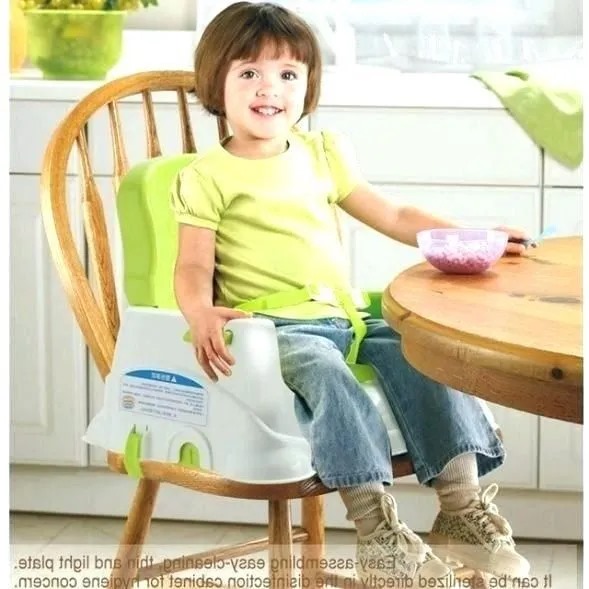 Baby Booster Seat. With 3 step adjustable height and convertable high chair