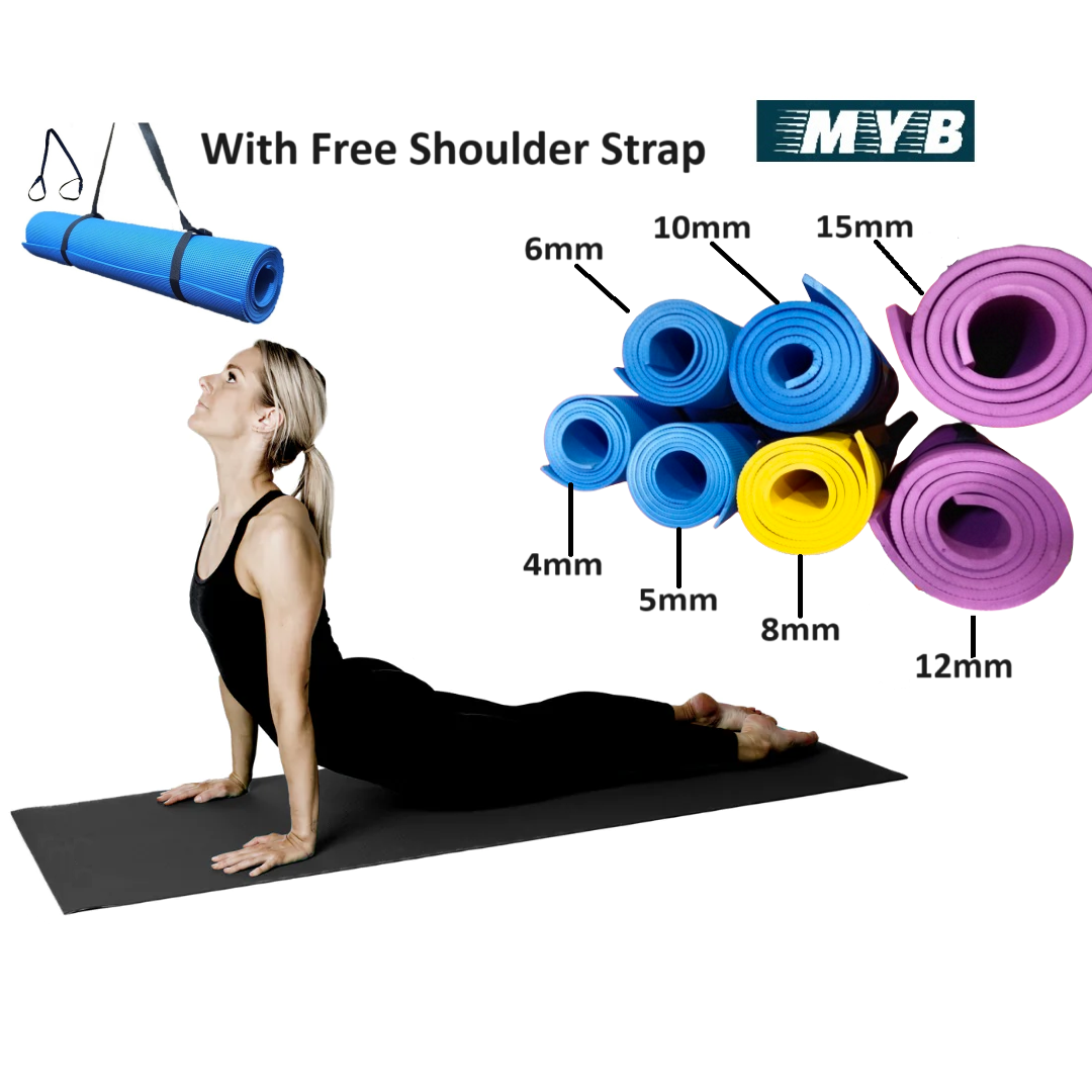 6mm Yoga Mat for Women and Men- Anti Slip | Daraz.pk