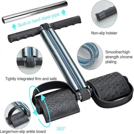Tummy Trimmer Double Spring High Quality Belly Fat Burner Body Fitness Weight loss Machine Home Gym For Men and Women Exercise equipment