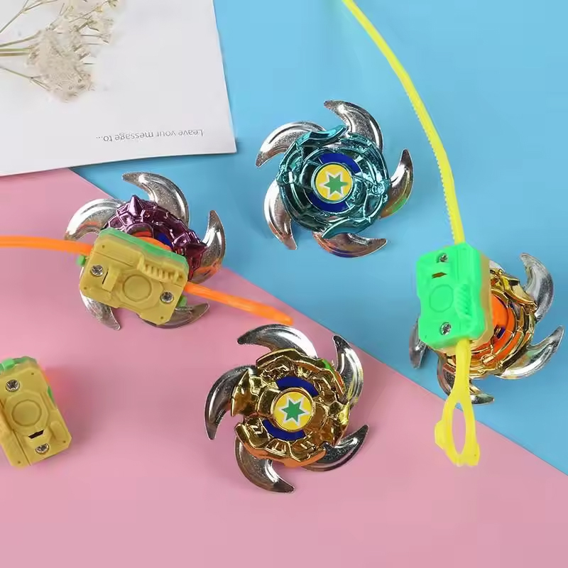 1 / 2 / 3 / 4 - Pcs Set - Mini Size Super Speed Beyblade With Launcher Battle Spinning Toys For Kids Manual Top Fight Spin For Boys - Bey Blade