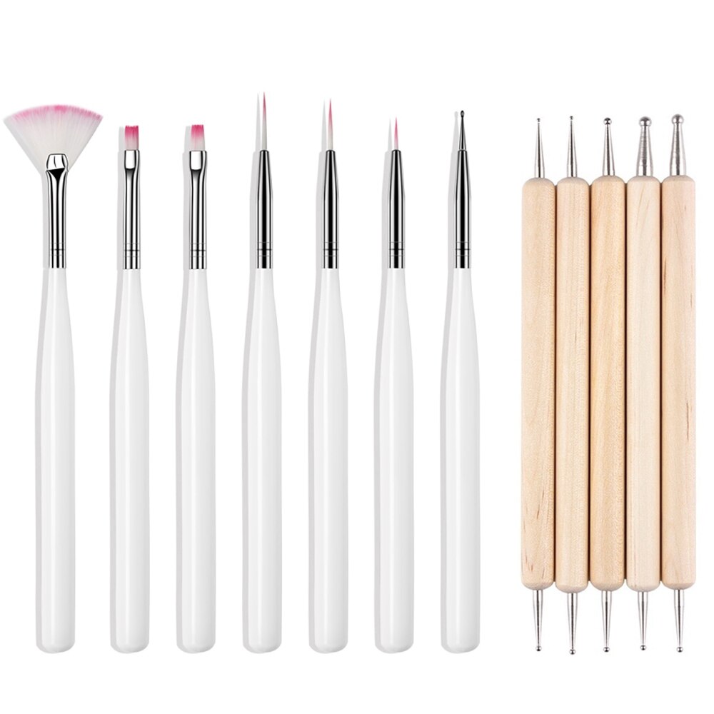 Manicure Brushes Set For Nail Art Painting Brushes Dotting Design Manicure Nail Brush Kit Gel Varnishes Tools Buy Online At Best Prices In Pakistan Daraz Pk