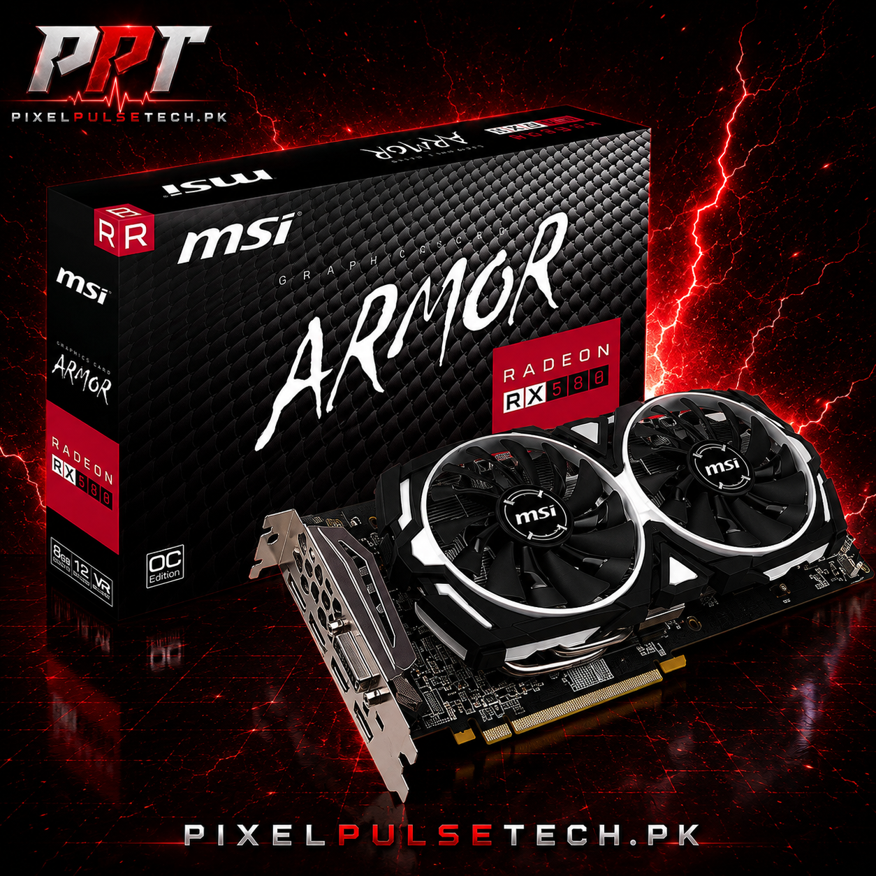 Amd RX 580 8GB 256Bit GDDR5 Graphic Card– PixelsPulseTech.pk