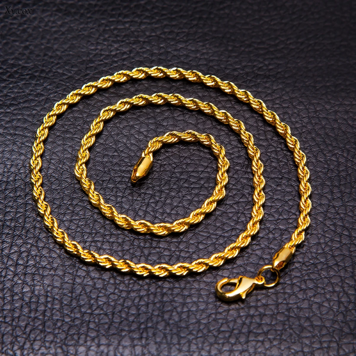Twisted Rope Chain For Boys, Mens, & Womens Golden Rope Chain Lifetime Color chain - Fine jewelry