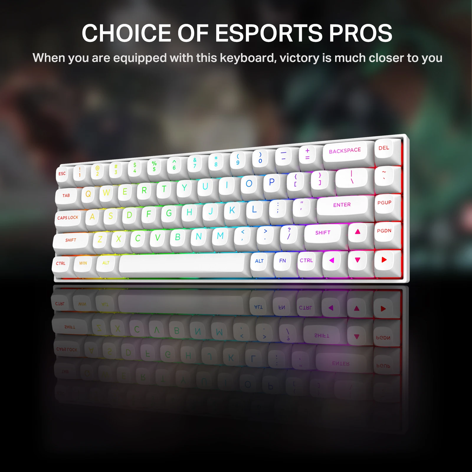 E-YOOSO HZ-68 Wired Rapid 8K Gaming Mechanical Keyboard RGB 68-Keys Hot-Swappable White Pink Magnetic Switches 8000Hz Polling Rate 25 21264602645687dd897bdc019a25a829