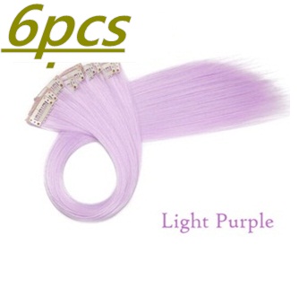 6Pcs Purple Shade Hair Mini Clips Extension