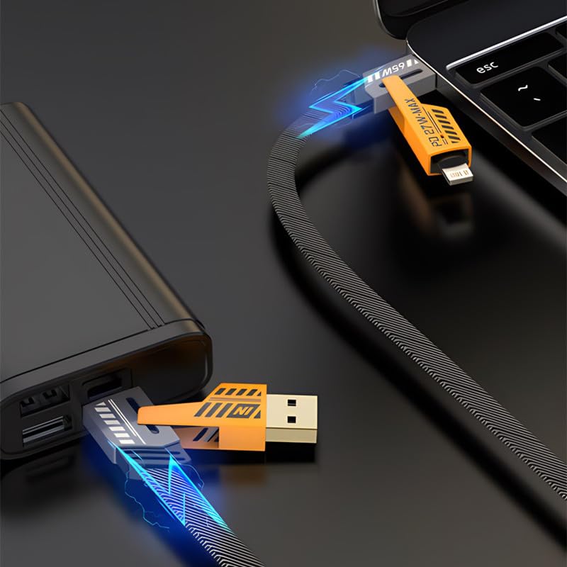 QS 4in1 Super Fast Data Cable 65W - Boost Your Charging — Order Now!