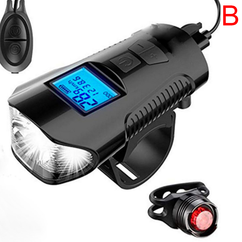 USB Bicycle Light Lamp Flashlight Bike Speedometer Led FrontCycling