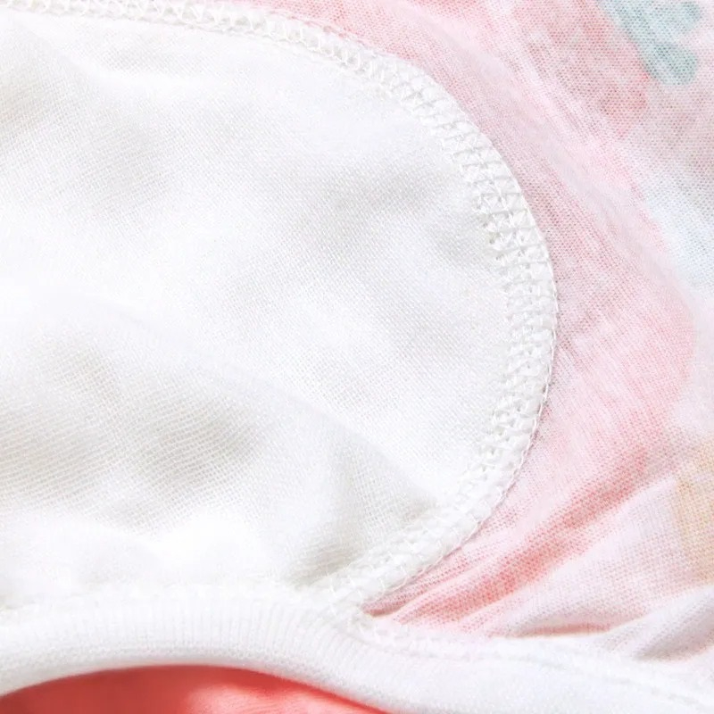1 Pcs Baby Washable 6 Layers Baby Cloth Diaper Reusable Cotton Elastic Waist Cloth Diapers 0-18KG Nappy learning pants (Random colors)