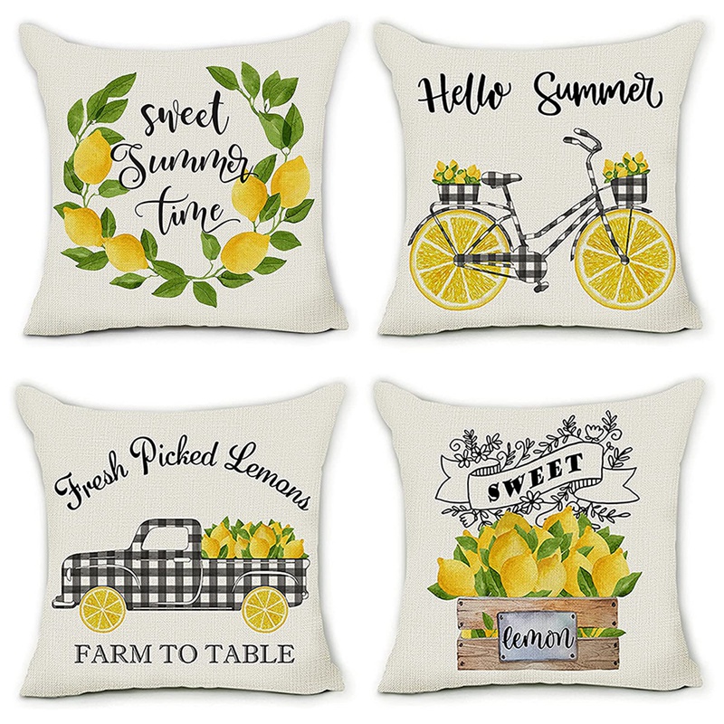 summer throw pillows