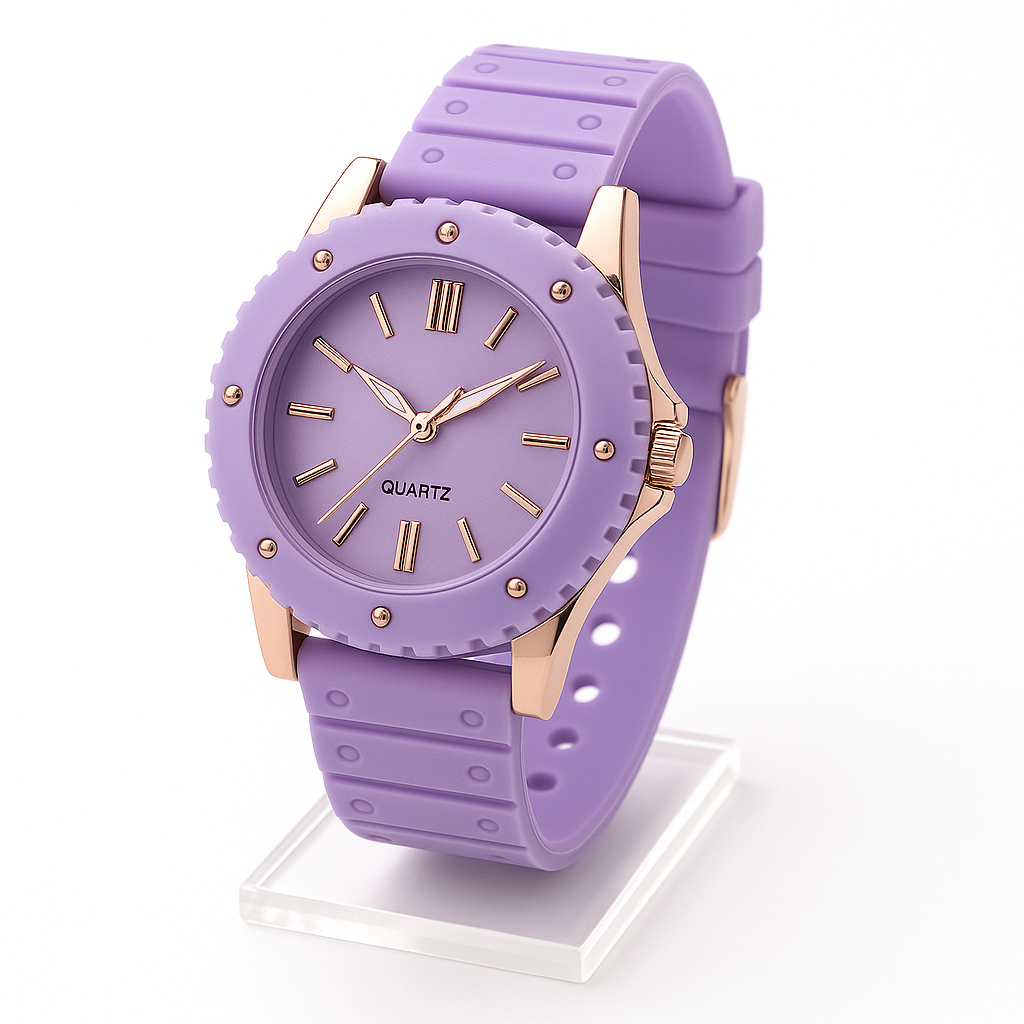 Elegant Sports Style Watch for Girls Fashion / Stylish Silicon Strap / ABS Dial / Gift for Girls