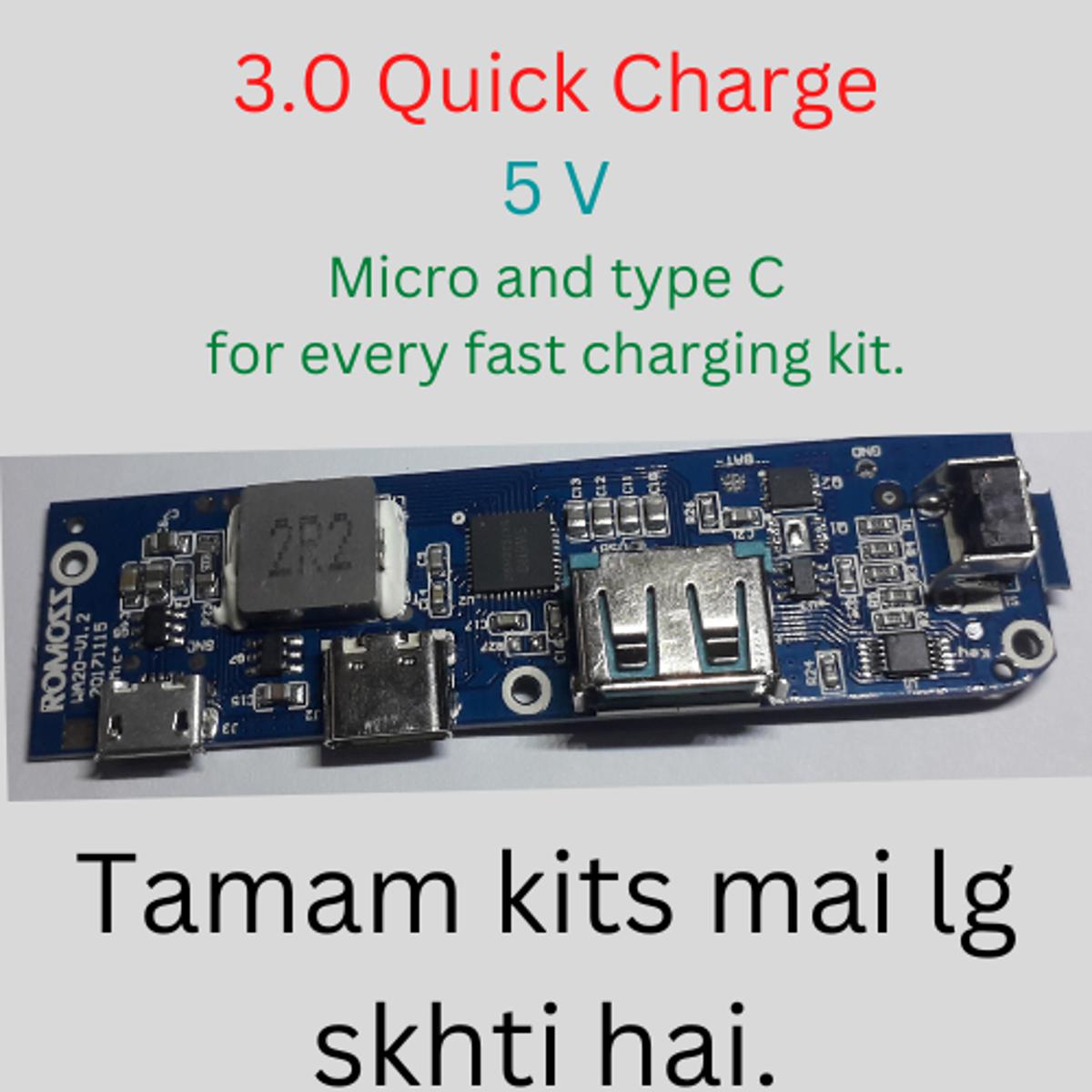 AZ Fast Charging Power Bank Kit Circuit Speedy Charging