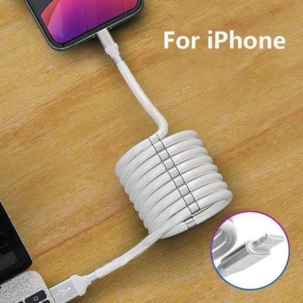 USB TO LIGHTNING CABLE MAGNETIC SELF WINDING HIGH QUALITY FAST CHARGING & DATA CABLE price in Pakistan