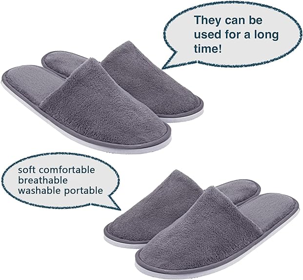 Black hawk High Quality Men Women Indoor Cotton Slipper - Anti-slip Plush Slipper Winter Warm Cotton Slipper