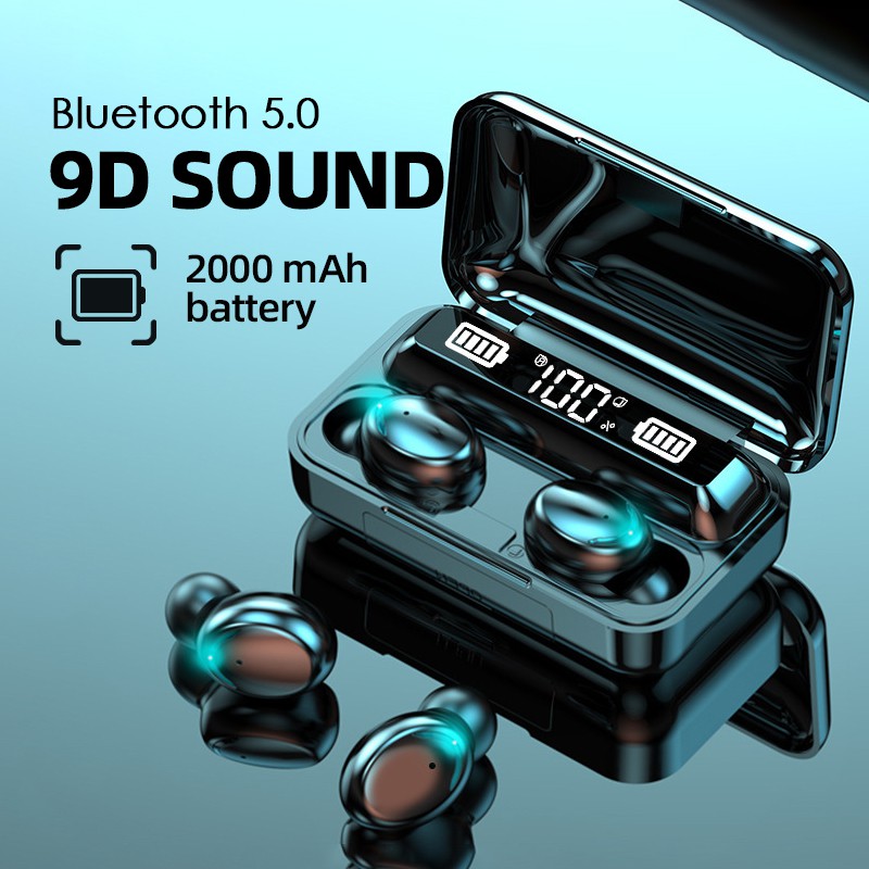 TWS F9 Earbuds Sport Upgrade Wireless Bluetooth Handfree