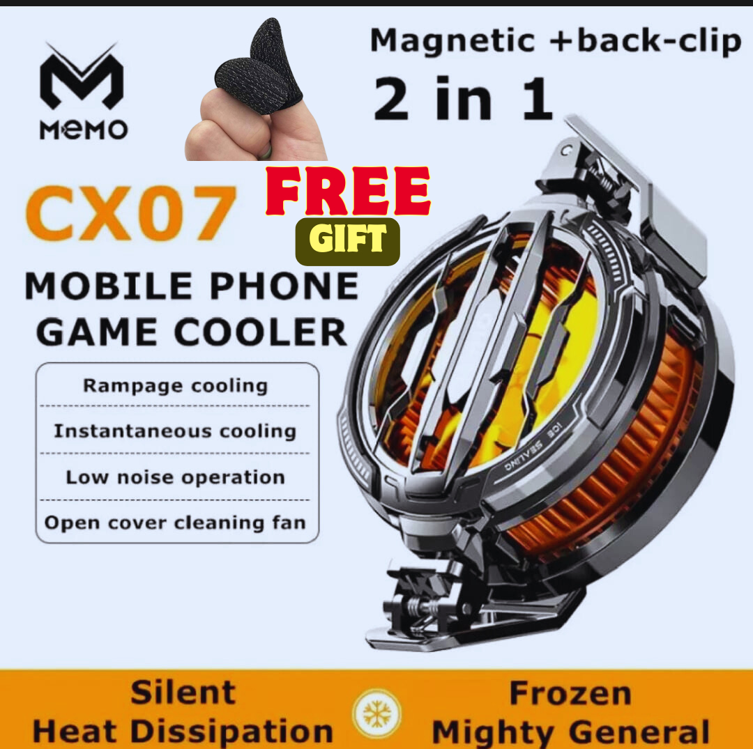 S6 Magnetic Semiconductor Phone Cooler Mobile Cooling Fan Phone Radiator Fan Portable Mobile Phone Cooling Fan Game Cooler For Tablet & Phones For PUBG Phone Cooler System Heat Sink Controller