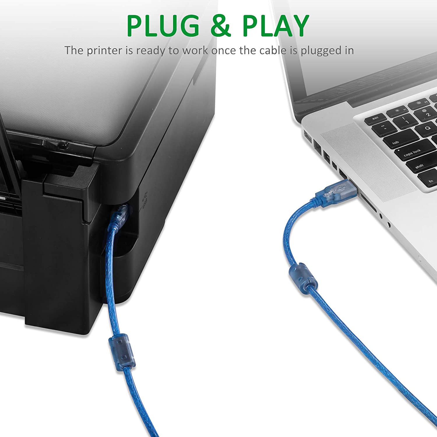 Usb Printer Cable 2.0 1.5m/3m/5m/10m