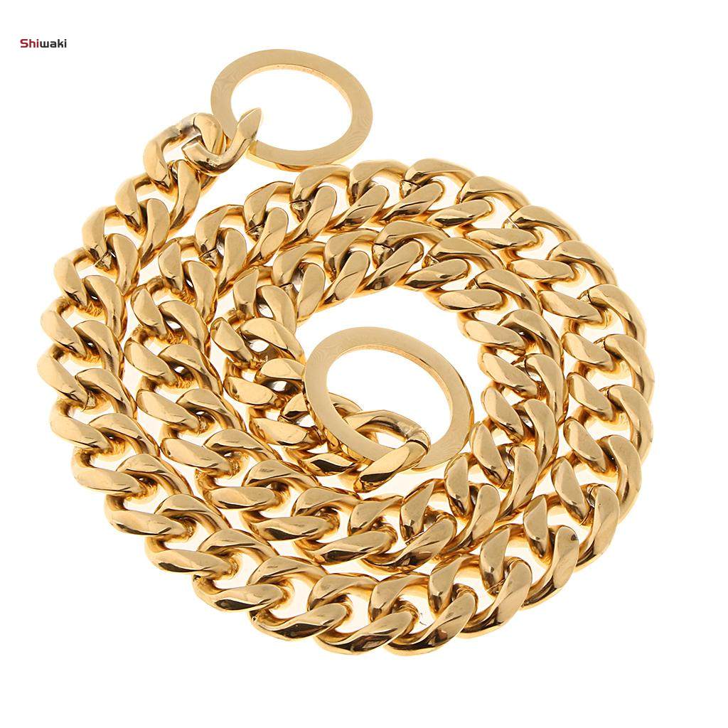 Gold dog shop chain necklace