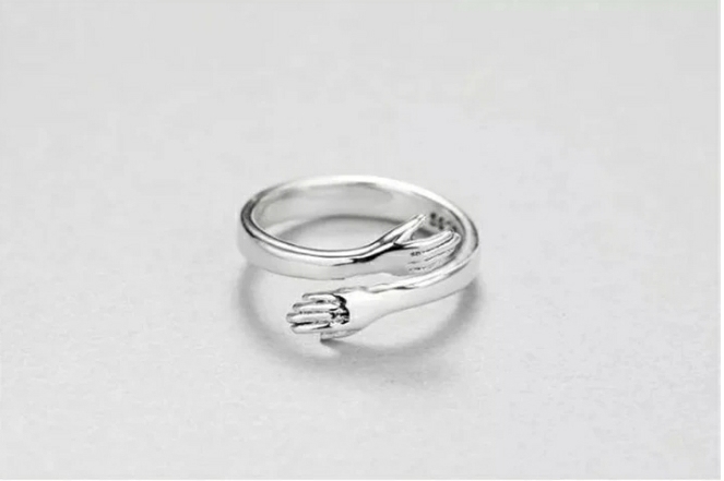 Loving Couple Hug Rings- Adjustable Retro Hug Style Ring for Men and Women- Buy 1 Get 1 Free