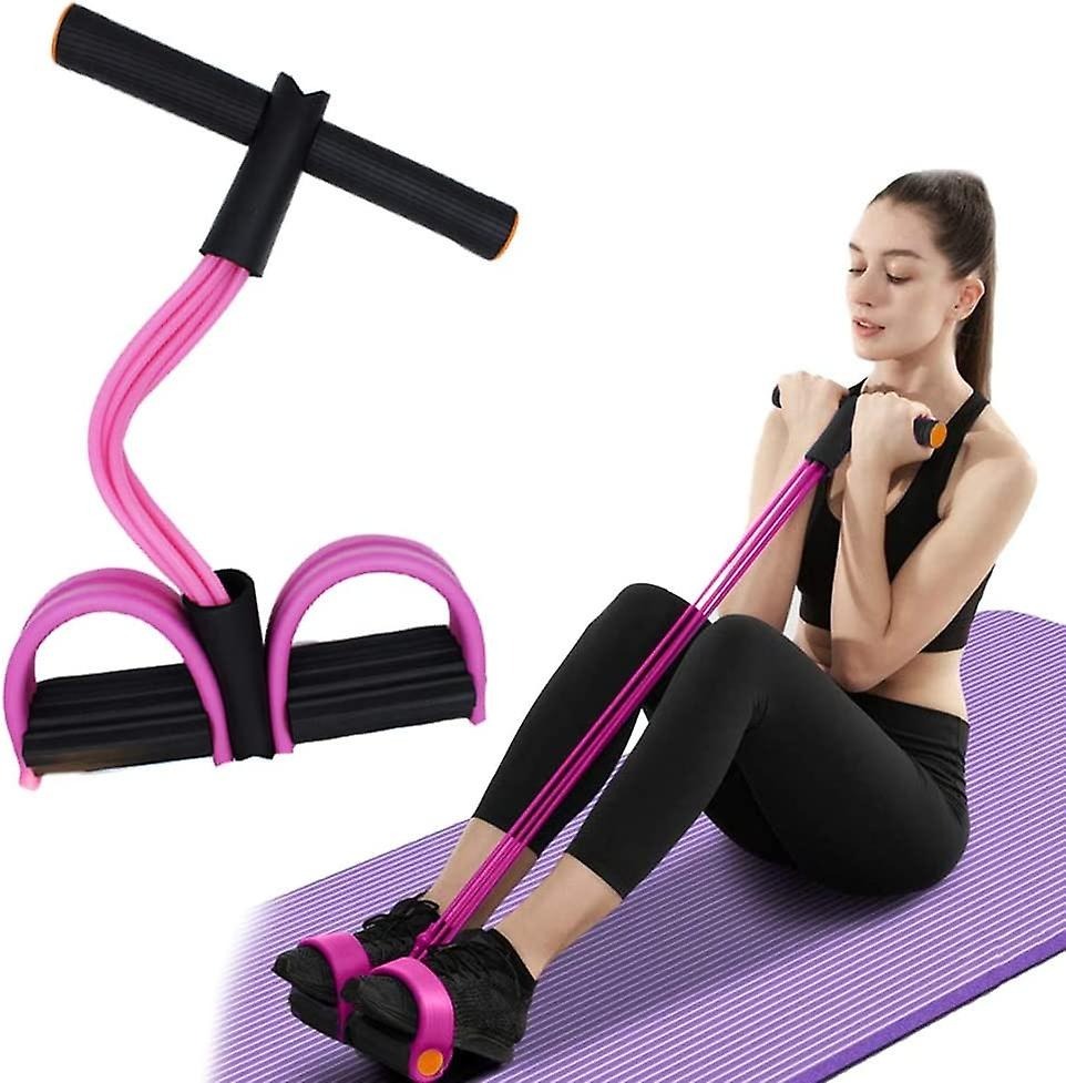 New Tension Rope Tube Puller Pedal Ankle Abdominal Tummy Exerciser Elastic Sit-Up Pull Rope Fitness Resistance Band for Home Gym Body Shaping Weight Loss & Muscle Training Equipment 21a5c64c41b2ad1d52ec99108f4157af