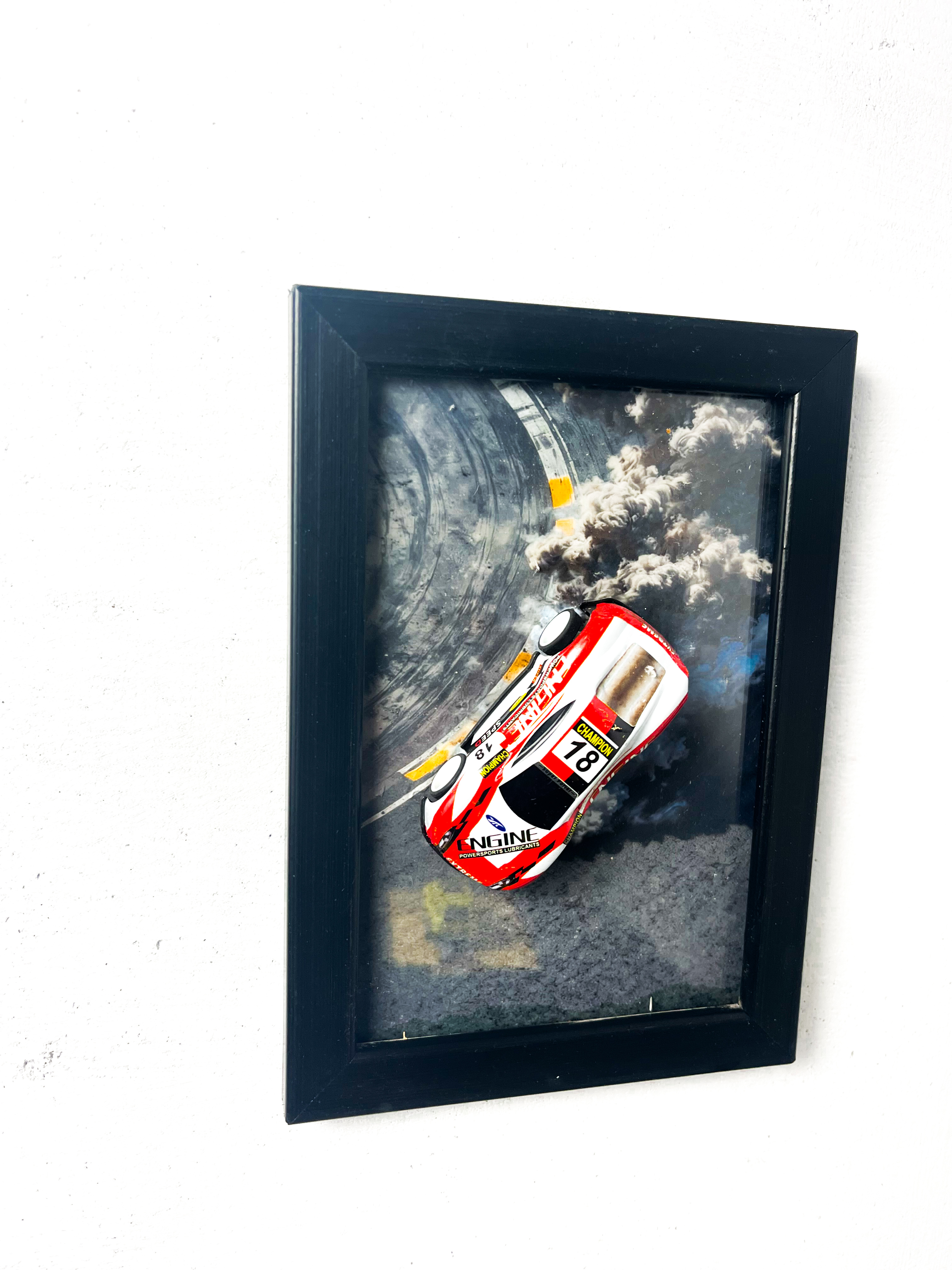 3D Car in Display Frame (Only One A5 Frame)  Limited Edition Premium Aesthetic Sports Car Wall Frame In Very Reasonable Price