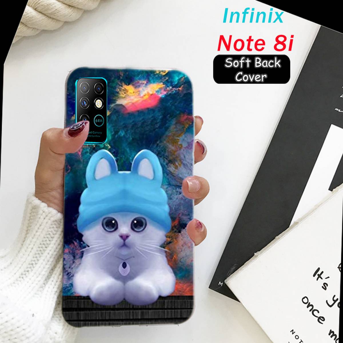 Infinix Note 8i Back Cover Cat 2gud Soft Case Cover Buy Online At Best Prices In Pakistan Daraz Pk
