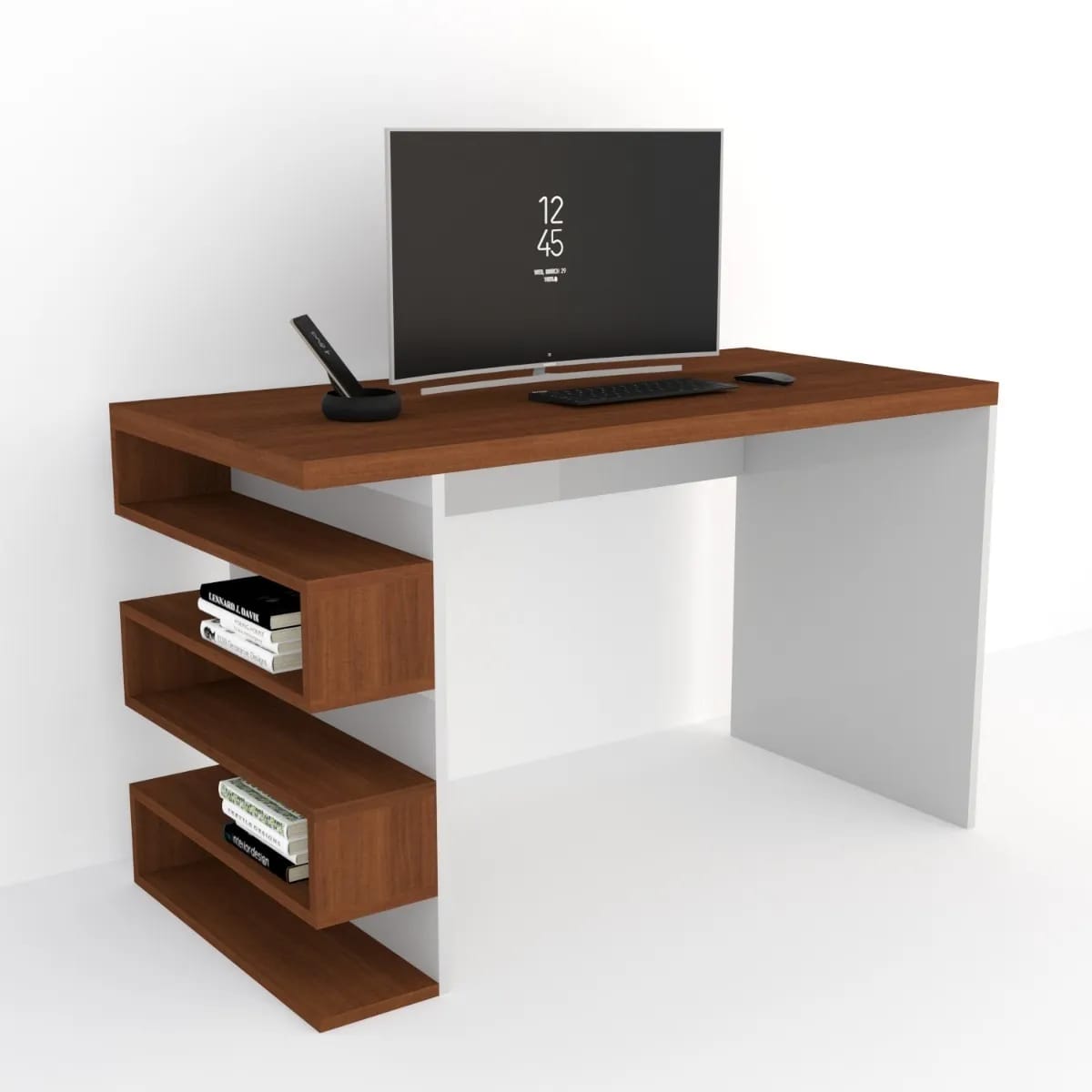 Multipurpose Study/Office Table MDF Wood Study Table Secretary Table