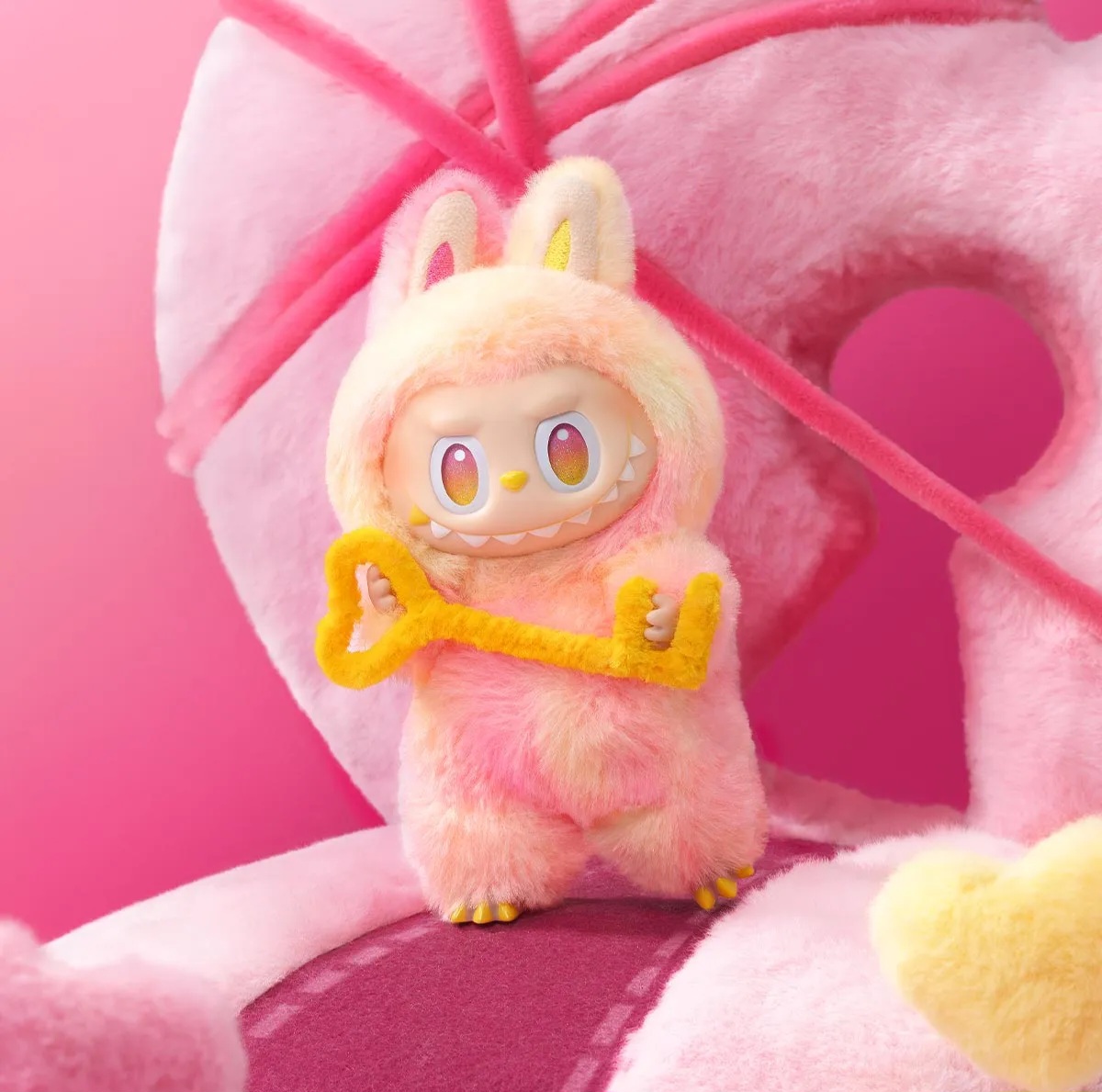 Labubu Doll Blind Box v3 Big Into Energy | 7inches / 17cm Original Size Pop Mart Labubu Dolls Toy Key Chain Labubu Plushie Monster | Labubu Big Into Energy Collection with Hanging Loop
