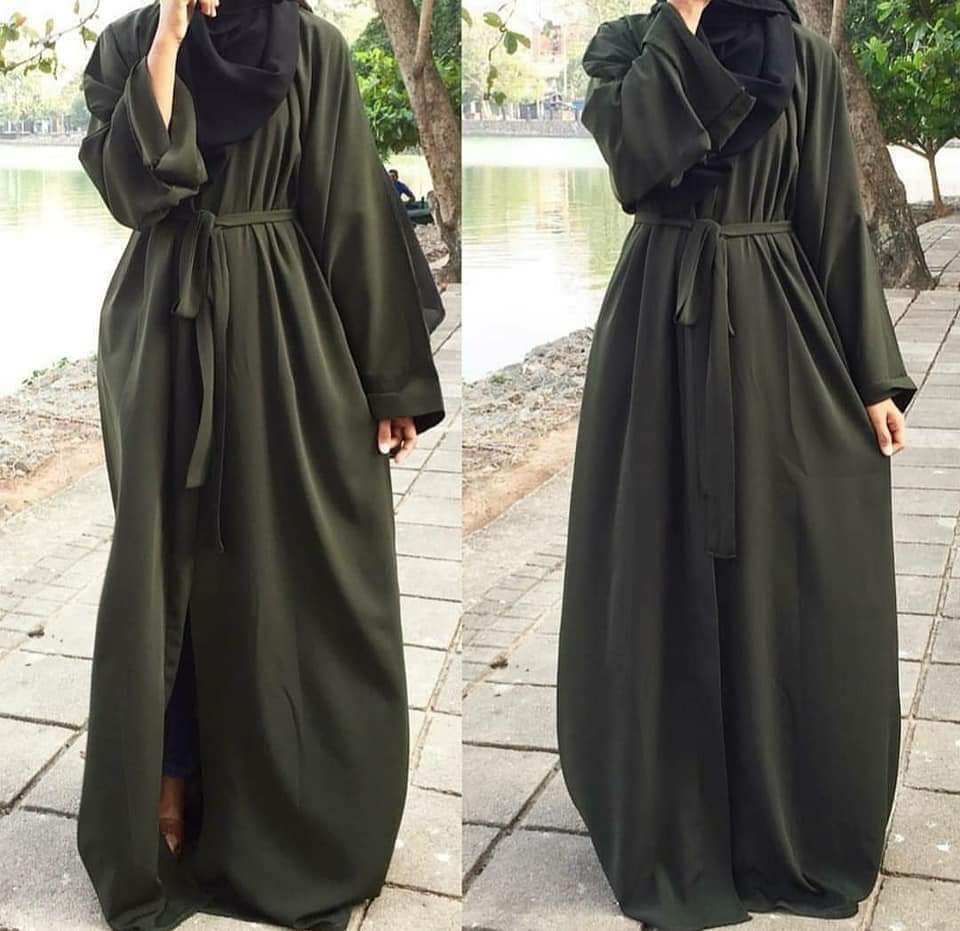 belted abaya