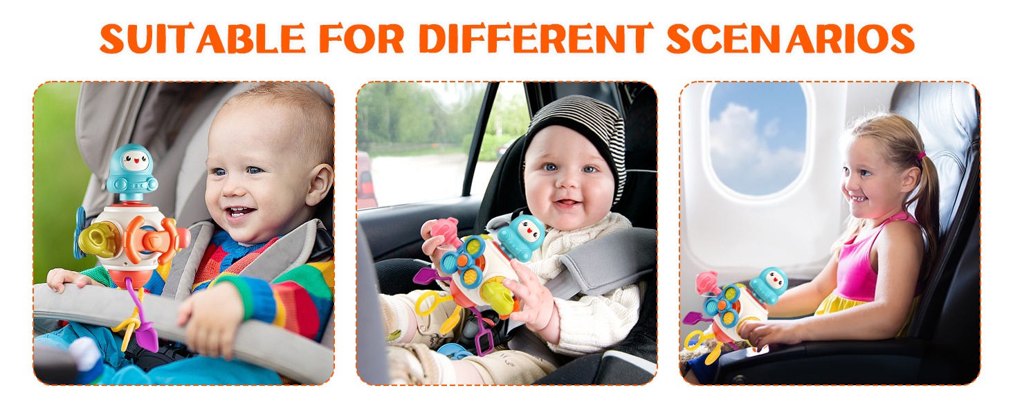 8 In 1 Activity Space Busy Cube Toys Sensory Fidget Motor Skills Early Development Toy