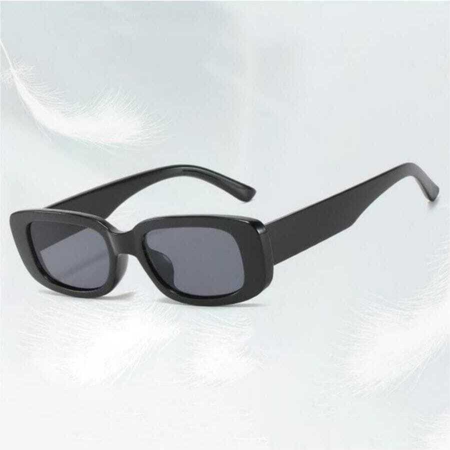 Eldorado Women Classic Rectangle Retro Square Leopard Print Sunglasses / Men Fashion Rectangular Sun Glasses